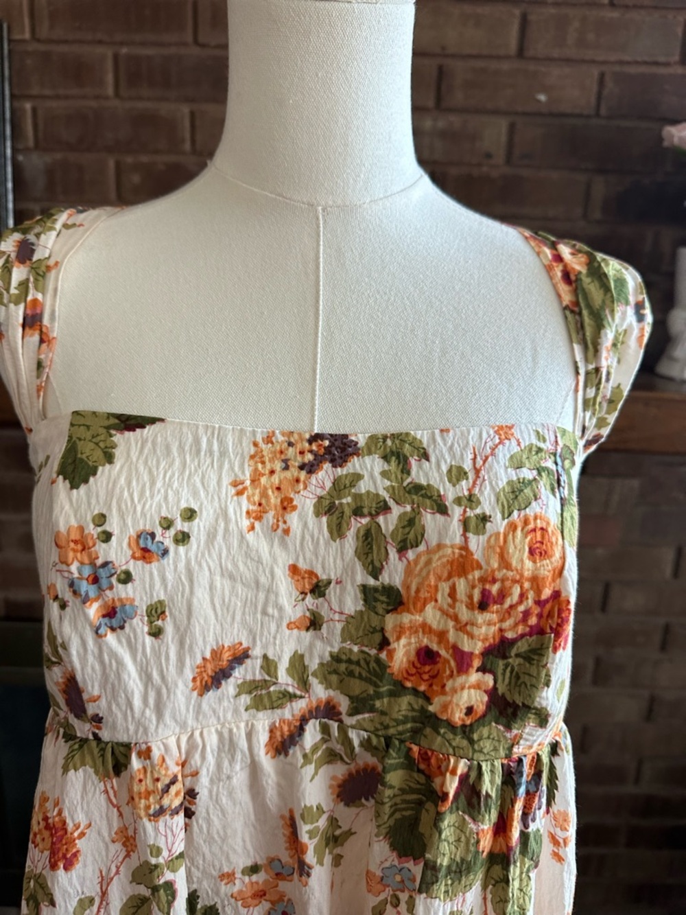 By Anthropologie Floral Empire Waist Tiered Maxi Dress Small - Picture 6 of 9
